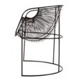 thumbnail image 4 of Butler Specialty Company Artemis Oval Iron Metal Basket Accent Chair - Black, 4 of 8
