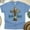CarolinaBlue, variant on Christian Cross Graphic T-Shirt Grow in Grace Bible Verse, Navy, Size M