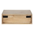 thumbnail image 6 of Kate and Laurel McCutcheon Floating Wood Storage Shelf, 18 x 12 x 6, Natural Wood, Decorative Transitional Floating Bedroom Nightstand with a Concealed Cubby Compartment, 6 of 8