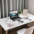 thumbnail image 4 of Large Pad Desk Mat With Leaf Print For Home Gaming And Study 300x800mm Rubber Keyboard Pad Home & Pad Nice Edge Thick Desk Mat Laptop Slip, 4 of 6