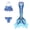 A, variant on 【Uhome】3PCS Girls Mermaid Swimsuit Hot Spring Bikini Bathing suits with Fish Tail Kids Beach Costume Set 3-12Y