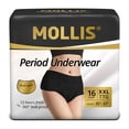 thumbnail image 1 of Ropa interior de época desechable MOLLIS para mujer, XXL, negra, 16 quilates, 1 of 8
