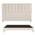 thumbnail image 1 of Recámara King Size Kami Crema con Cabecera + Base Cama Slim, 1 of 8