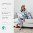 thumbnail image 3 of Fishers Finery Women's 100% Mulberry Silk Long Pajama Set with Gift Box (Tea Cup, XL, Petite), 3 of 6