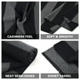 thumbnail image 2 of EINSKEY 2-Pack Long Winter Scarves with Tassel for Men Women - Black Grey, Striped, 2 of 5