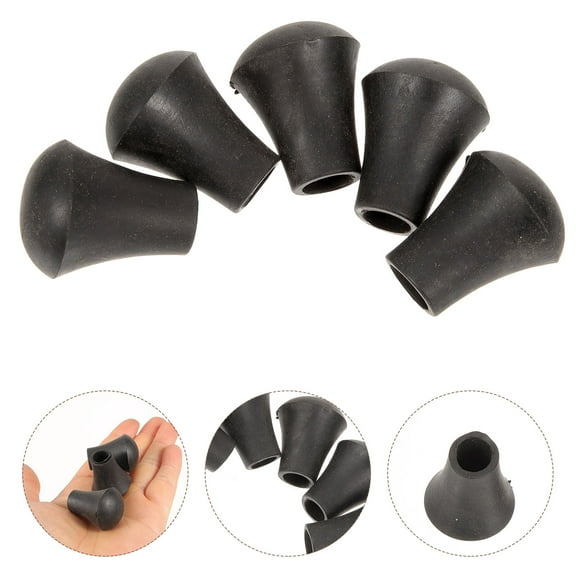 BESTOYARD 20Pcs Drum Foot Sleeves High Durability Rubber Drum Kit Accessories Black