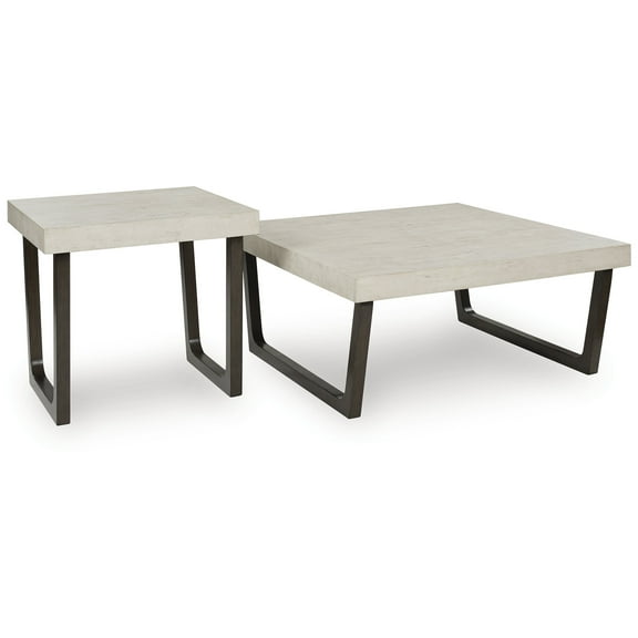 Signature Design by Ashley Westenfort 2-Piece Coffee Table Set with End Table - Espresso/Gray Finish
