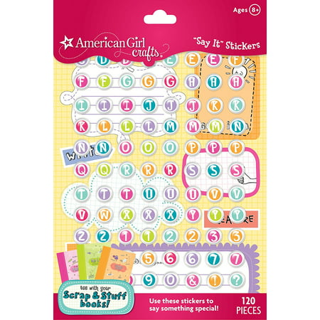 Crafts Scrap and Stuff Say It Stickers, The easiest way to keep fun memories, the American Girl Crafts Scrap and Stuff collection lets girls.., By American