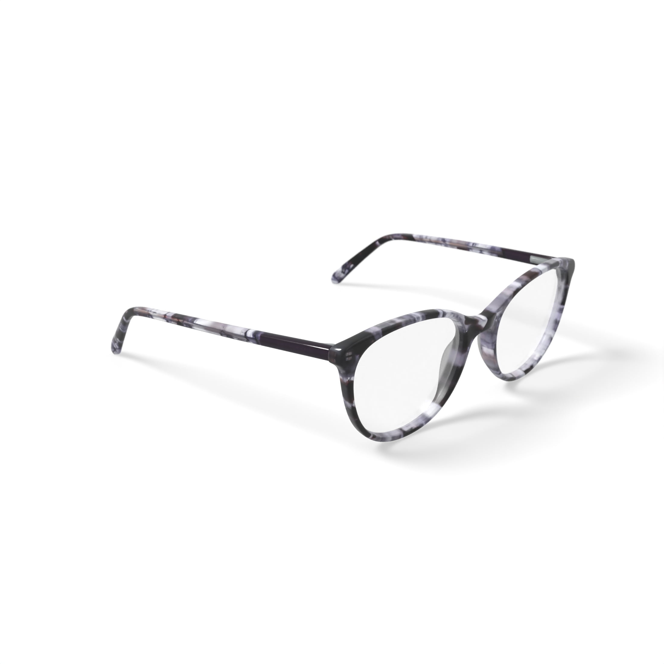 Flower Women's FLR6052 Prescription Eyeglasses with Case, Purple Pearl