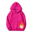 thumbnail image 4 of SHTXOZHI Warm Hooded Sweatshirt for Kids Girls Long Sleeve Solid Color Pullover Casual Outdoor Winter Tops with Pocket, 4 of 8