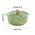 thumbnail image 3 of Yyuenw Ceramic Pots, Warm and Natural Style Ceramic Microwaveable Ceramic Pots, Ceramic Cookware Stockpot Rice Pots Clay Pot for Cooking, 3 of 5