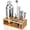 Silver, variant on Semderm 10-Piece Cocktail Shaker Set, Stainless Steel Bartender Kit with Bamboo Stand, Mixology Tools with Muddler Jigger Pourers for Home Bar, Gift for Men & Women ( Silver )