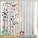 thumbnail image 2 of Cortina de ducha Amaredom Ink Floral, impermeable, 180 x 180 cm, 2 of 7