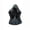 B001- Clear (Ghost A), variant on Spooky Halloween Decor, Eerie Hooded Ghost Resin Led Flameless Candle Lamp, Indoor Halloween Decorations for Home Shelf Desk Mantel, Perfect Scary Surprise Gift for Horror Fans,