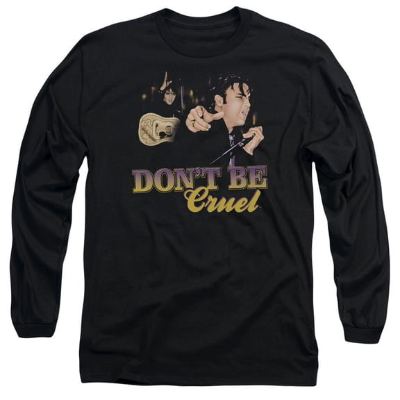 Elvis Presley Dont Be Cruel-Long Sleeve Adult 18/1 Black