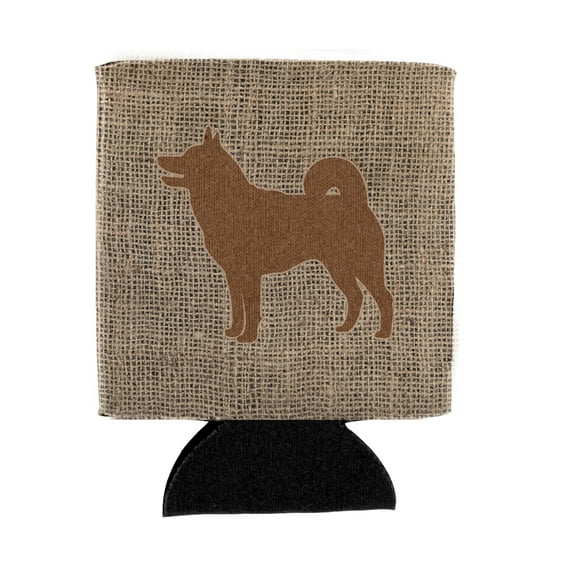 Shiba Inu Burlap and Brown BB1067 Can or Bottle Hugger