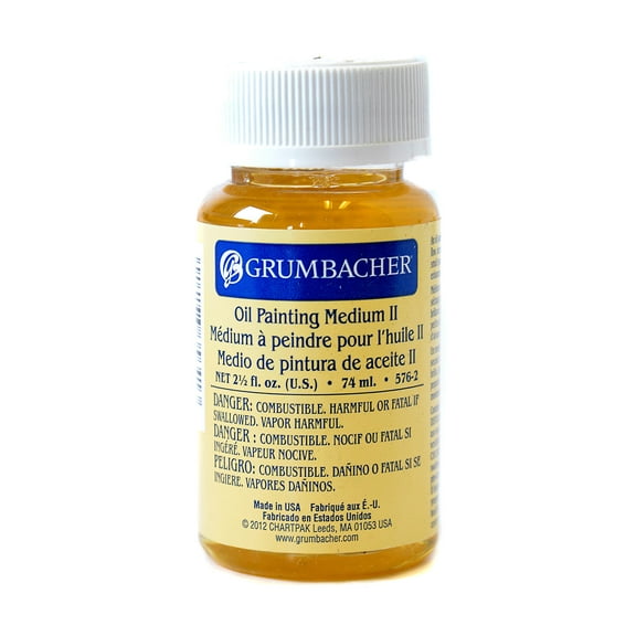 Grumbacher Oil Painting Medium II Paint Mediums, 2.5 Oz, Pack Of 2