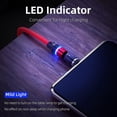 thumbnail image 4 of Jja Magnetic Charging Cable 3 In 1 360180 Rotation Magnetic Phone Charger 3a Nylon Braided Detachable Fast Charger Data Transfer Cable For Micro Usb T, 4 of 5