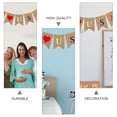thumbnail image 5 of 2pcs Independence Day Burlap Banners Patriotic Banner American Flag Banner Garland USA Bunting Flag 4th of July Memorial Day Mantel Fireplace, 5 of 6
