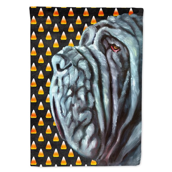 Neapolitan Mastiff Candy Corn Halloween Flag Canvas House Size