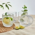 thumbnail image 6 of Fitz and Floyd Beaded 10 oz Clear Double Old Fashion Glass (Set of 4), 6 of 10