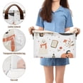 thumbnail image 5 of Yayeee Foldable Storage Basket for Shelves with Handles Waterproof Cloth Bins, White Halloween Ghosts, 5 of 7