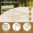 thumbnail image 6 of Costway Full Size Wooden Platform Bed Frame with Headboard Mattress Foundation Natural, 6 of 9