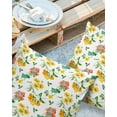thumbnail image 2 of Abstract Spring Garden Blossoming Floral Outdoor Pillow Covers Set of 2, Decorative Waterproof Throw Pillow Case, Colorful Flowers Cotton Linen Soft Cozy Cushion Pillowcases, 2 of 6