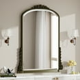 thumbnail image 2 of BEAUTYPEAK 40"x28" Arched Bathroom Mirror Vintage Vanity Mirror Wall-Mounted, Antique Bronze, 2 of 7