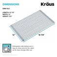 thumbnail image 4 of KRAUS Multipurpose Workstation Sink Roll-Up Dish Drying Rack in Light Grey, 4 of 11