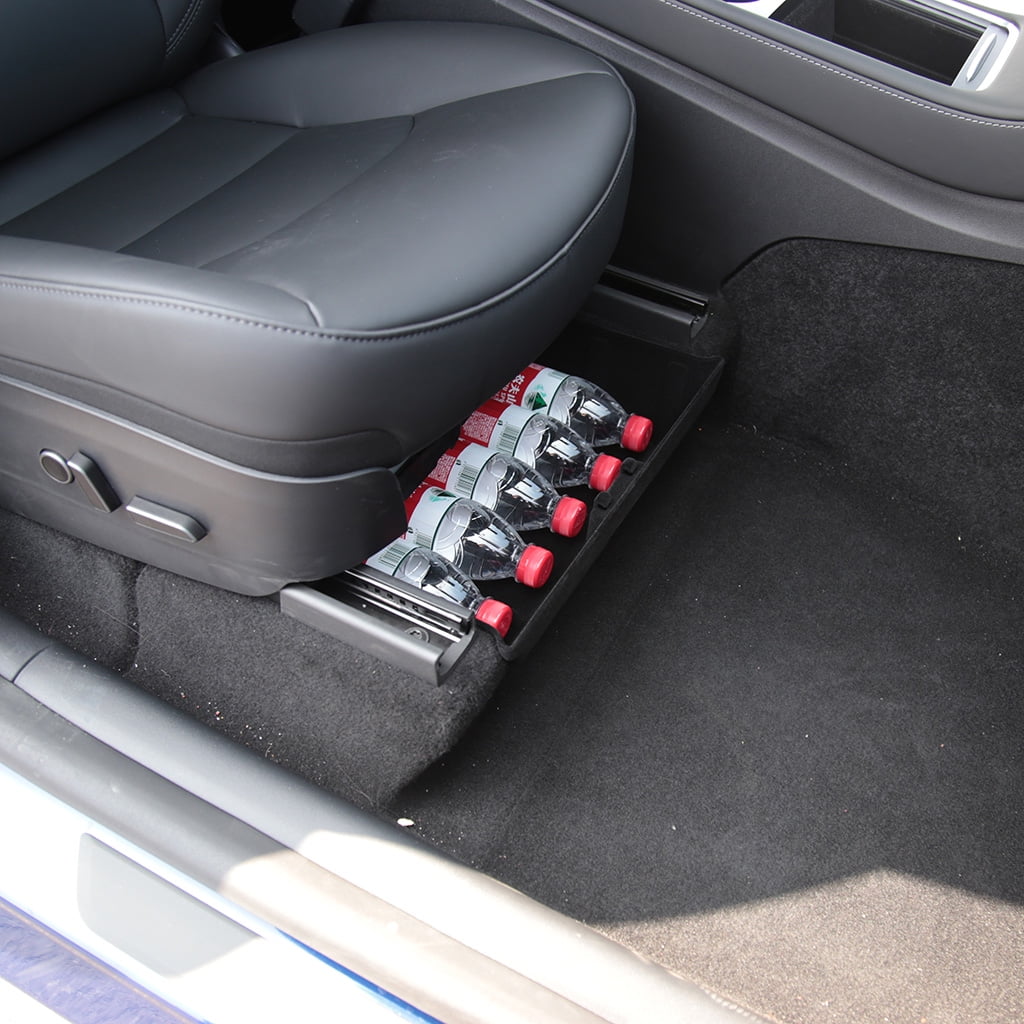 For Under for Seat Storage Tray Car Interior Items Container-ABS/Flocking Lining/Double-faced Flocking