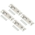 thumbnail image 1 of Uxcell Door Barrel Bolt Latch 3 inch 4 Pack Stainless Steel Security Latch Sliding Lock Silver Tone, 1 of 5
