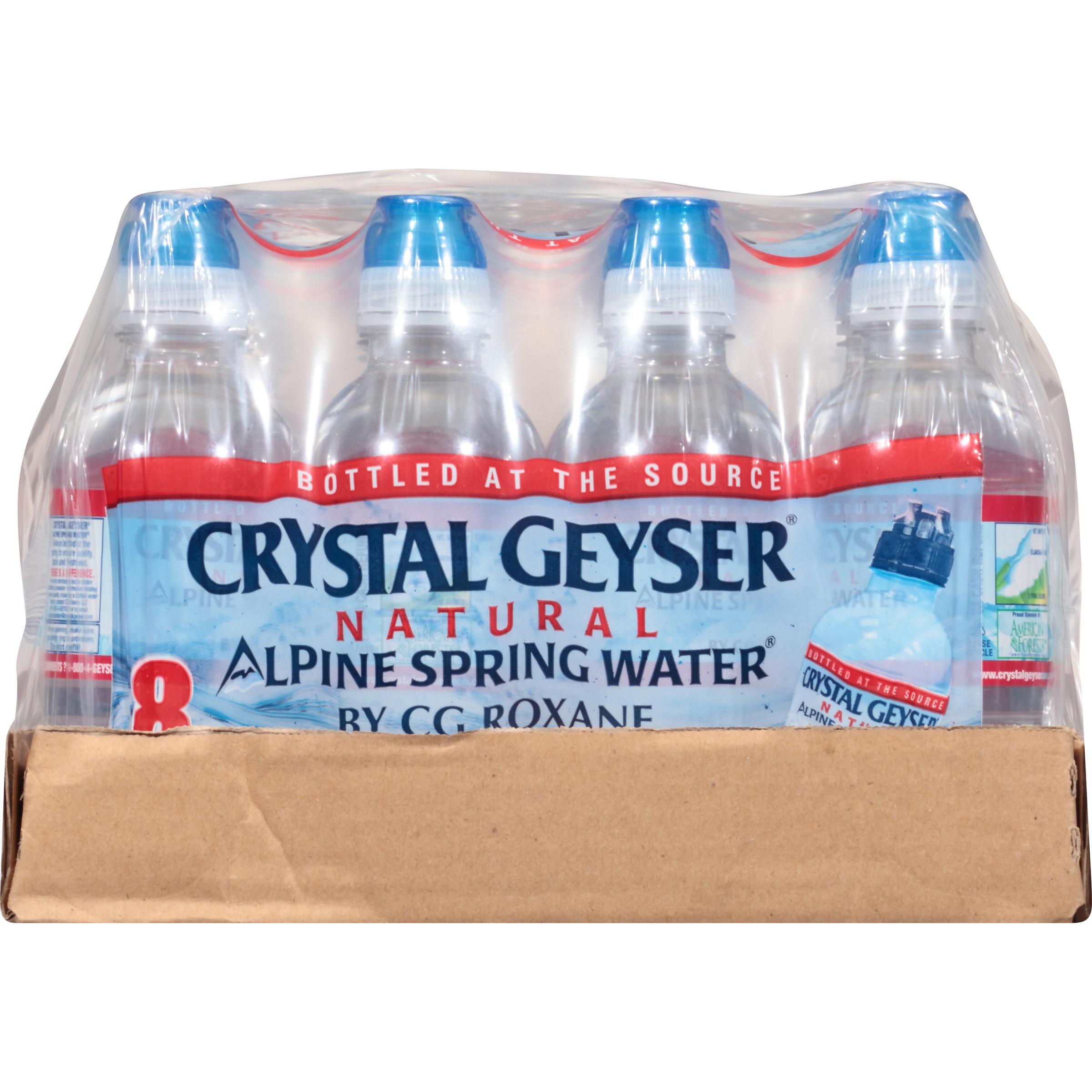 Crystal Geyser Natural Alpine Spring Water, 8 Fl Oz, 32 Count - image 4 of 9
