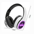thumbnail image 3 of Matoen Wireless Bluetooth Headphones Over Ear Noise Cancelling Headphones Comfortable Stereo Clear Calls White, 3 of 7