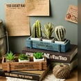 thumbnail image 6 of Rectangular Wooden Planter Succulent Box Vintage Combination Flower Pot, 6 of 7