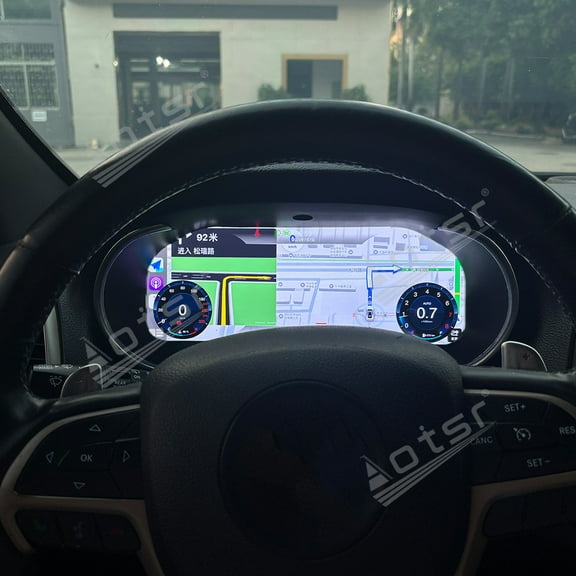 Aotsr Cluster Digital Dashboard For Jeep Grand Cherokee 2013-2018 Speedometer Instrument Panel Suppo Wireless CarPlay and Android Auto