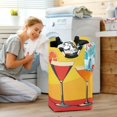 thumbnail image 5 of Yayeee Freestanding Laundry Hamper with Handle Collapsible Large Storage Basket for Clothes, Orange Cocktails, 5 of 7