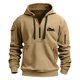 thumbnail image 5 of Sudadera con capucha para hombre, de manga larga, con diseño de cremallera, sudadera con capucha para hombre, ropa deportiva, chaqueta informal ajustada, 5 of 5