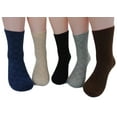 thumbnail image 2 of Lovely Annie Men's 5 Pairs Wool Blend Crew Blend Crew Socks Size 7-10(Assorted Diamond), 2 of 2