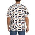 thumbnail image 3 of Balery Pirate Theme Camisa Casual de Manga Corta con Botones para Hombre, Texturizada, Estilo Cubano, para Playa, Verano-Medium, 3 of 5