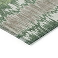 thumbnail image 4 of Addison Rugs Chantille Indoor/Outdoor Transitional Stripes Green Washable Rectangle Rug, 3' x 5', 4 of 6