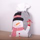 thumbnail image 5 of Naiovety Bolsas de regalo de Navidad con cordón de Papá Noel, bolsa de almacenamiento resistente a desgarros para festivales, juguetes para Kits de decoración para fiestas Muñeco de nieve, 5 of 6