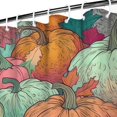 thumbnail image 2 of Fall Pumpkin Harvest Shower Curtains,Washable Show Curtain with Hooks Basic Polyester Fabric Bathroom Curtains for Thanksgiving Day Fall Party Home Decor, 2 of 5