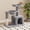 Gray, variant on Sha Cerlin 29.5" Multi-Level Cat Tree, Indoor Cat Tower with Sisal Scratching Posts, Cozy Perch, Basket, Condo and Hanging Ball, for Kittens and Adult Cats, Blue