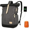 thumbnail image 1 of Waterproof Laptop Rucksack Uni Rucksack School Rucksack USB Rucksack Backpack + Rain Cover For Women, Men, 1 of 7