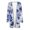Blue, variant on Womens Open Front Floral Cardigan Shirts with Pocket Long Sleeve Lightweight Coat Loose Comfort Casual Tops Outwear Blue, M