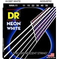 thumbnail image 1 of DR Strings NWA-11 DR Neon Acoustic Guitar Strings, Custom Light, White, 1 of 2