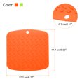 thumbnail image 2 of Uxcell 4pcs Silicone Trivet Pot Holder Hot Pads Silicone Placemat Table Mat Heat Resistant Coaster-Orange+Green, 2 of 5