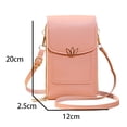 thumbnail image 3 of Bmisegm New Large Capacity Multifunctional Solid Color Fashionable and Simple One Shoulder Small Bag Crossbody Mobile Phone Bag Clear Shoulder Bag Black One Size, 3 of 6
