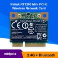 thumbnail image 2 of Tarjeta WiFi RT3290 150M 2.4GHz Compatible con Bluetooth 3.0 Half Mini Adaptador PCI-E Red JShteea El nuevo, 2 of 4